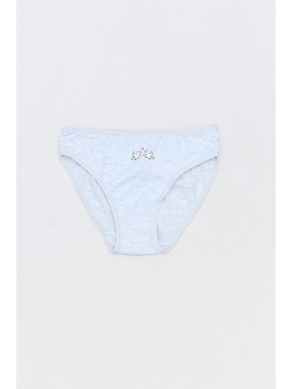 Fuşya Çizgili Kalp Baskılı 3 Lü Kız Çocuk Külot-2