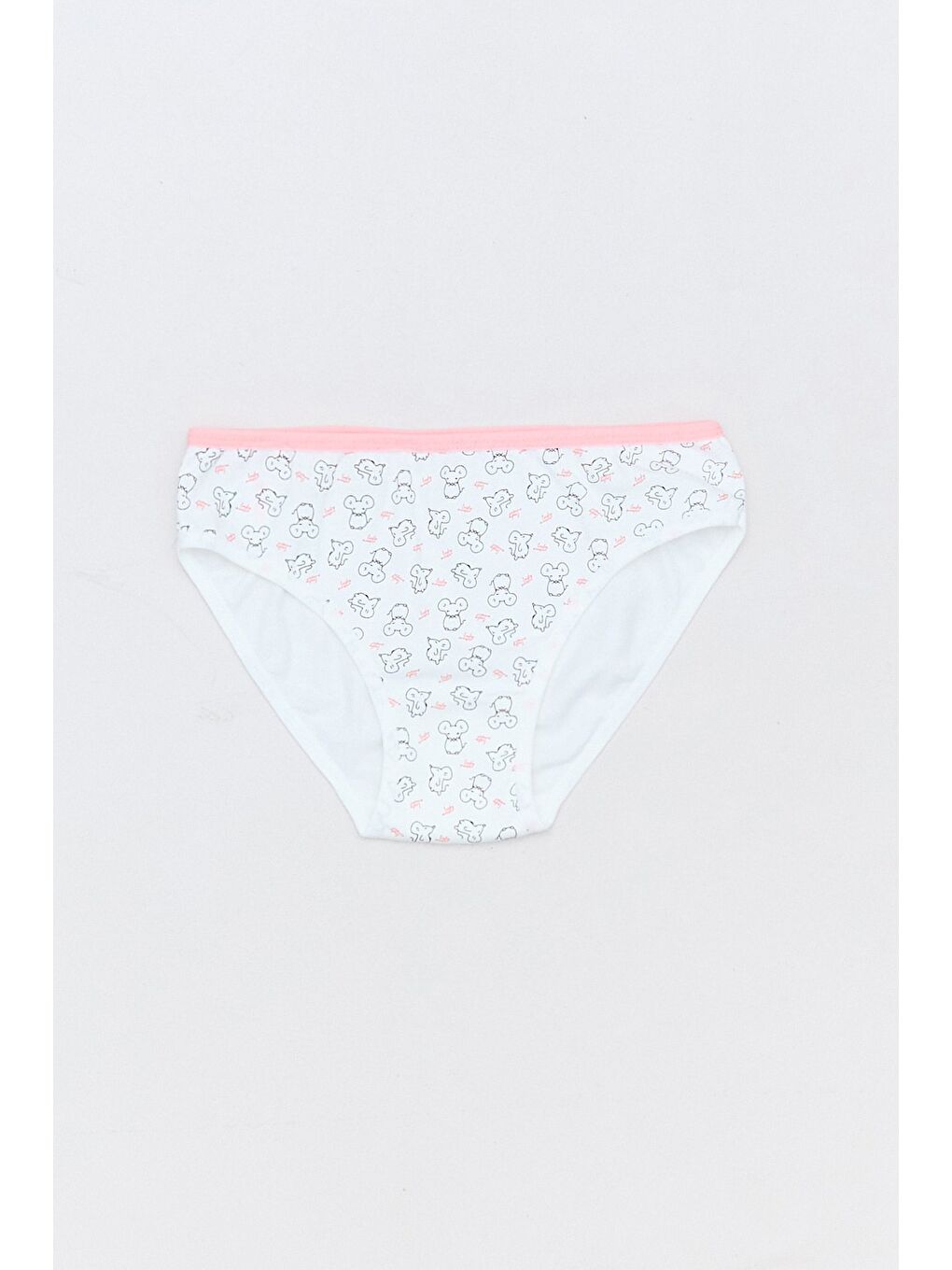 Pembe Çizgili Kalp Baskılı 3 Lü Kız Çocuk Külot-1