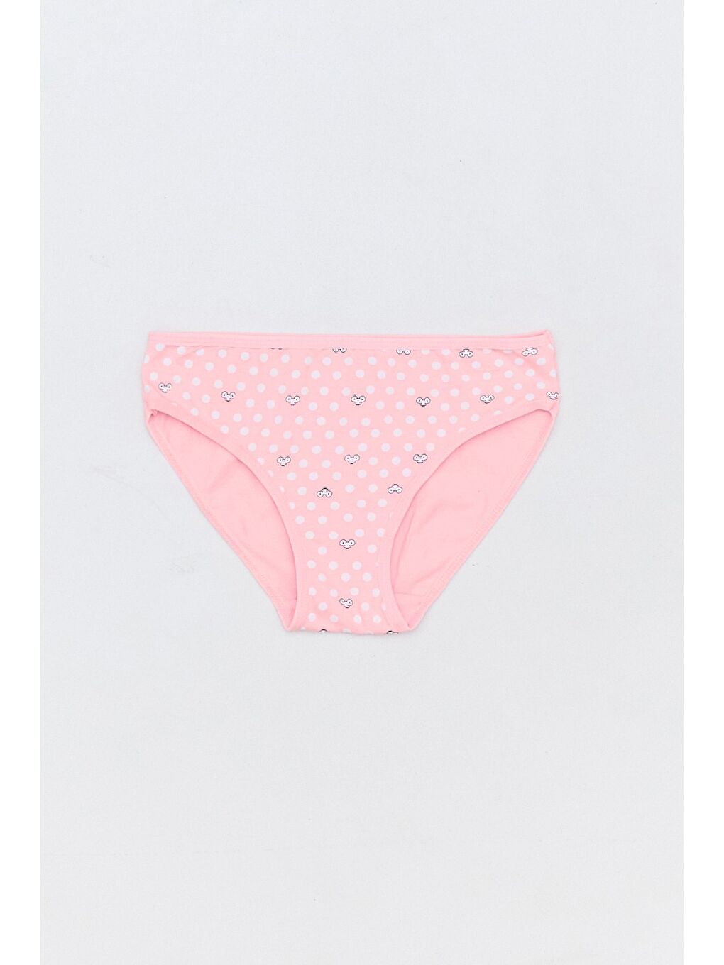 Pembe Çizgili Kalp Baskılı 3 Lü Kız Çocuk Külot-3