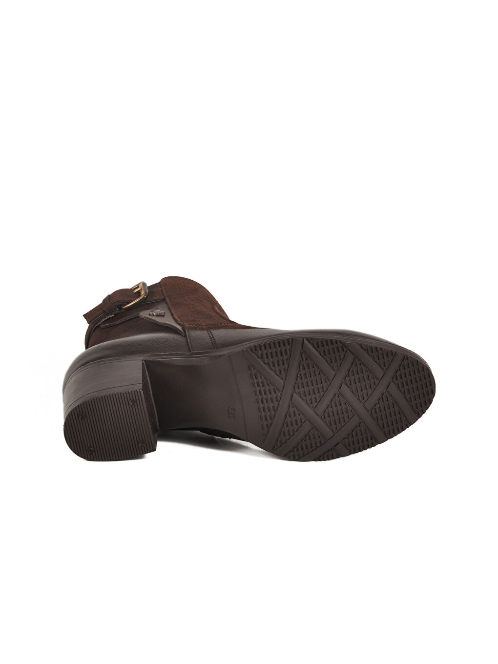 Kahverengi Kahve Nubuk Hakiki Deri Kadın Bot 1779011K Z-4