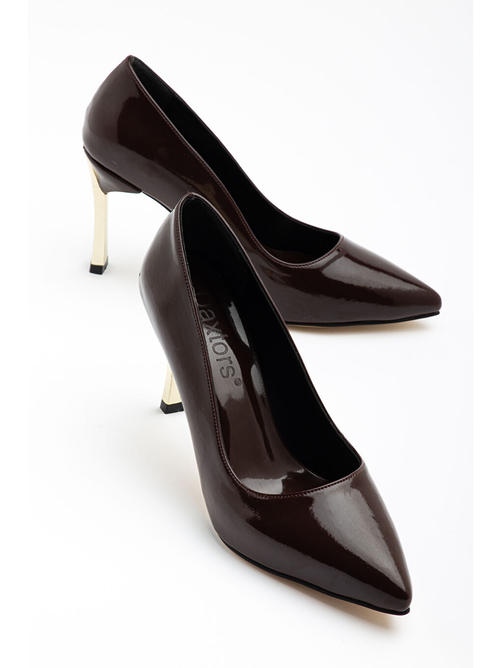 Kahverengi D1300 Günlük Ortopedik Kadın Klasik Topuklu Stileto-1