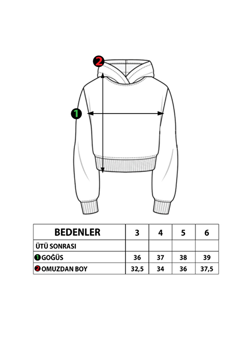 Gri Kız Çocuk Cep Detaylı Baskılı Sweatshirt-1