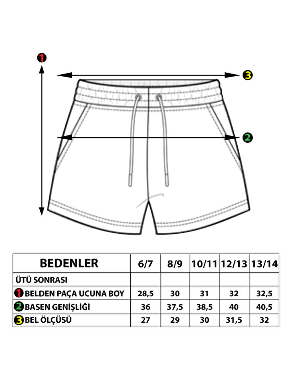 Gri Kız Çocuk Beli Lastikli İki Yanı Cepli Şort-1