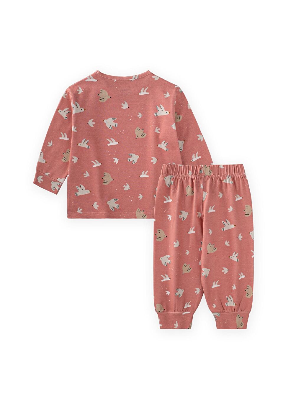 Desenli Mevsimlik Pijama Takım 1-7 Yaş K Pembe-1