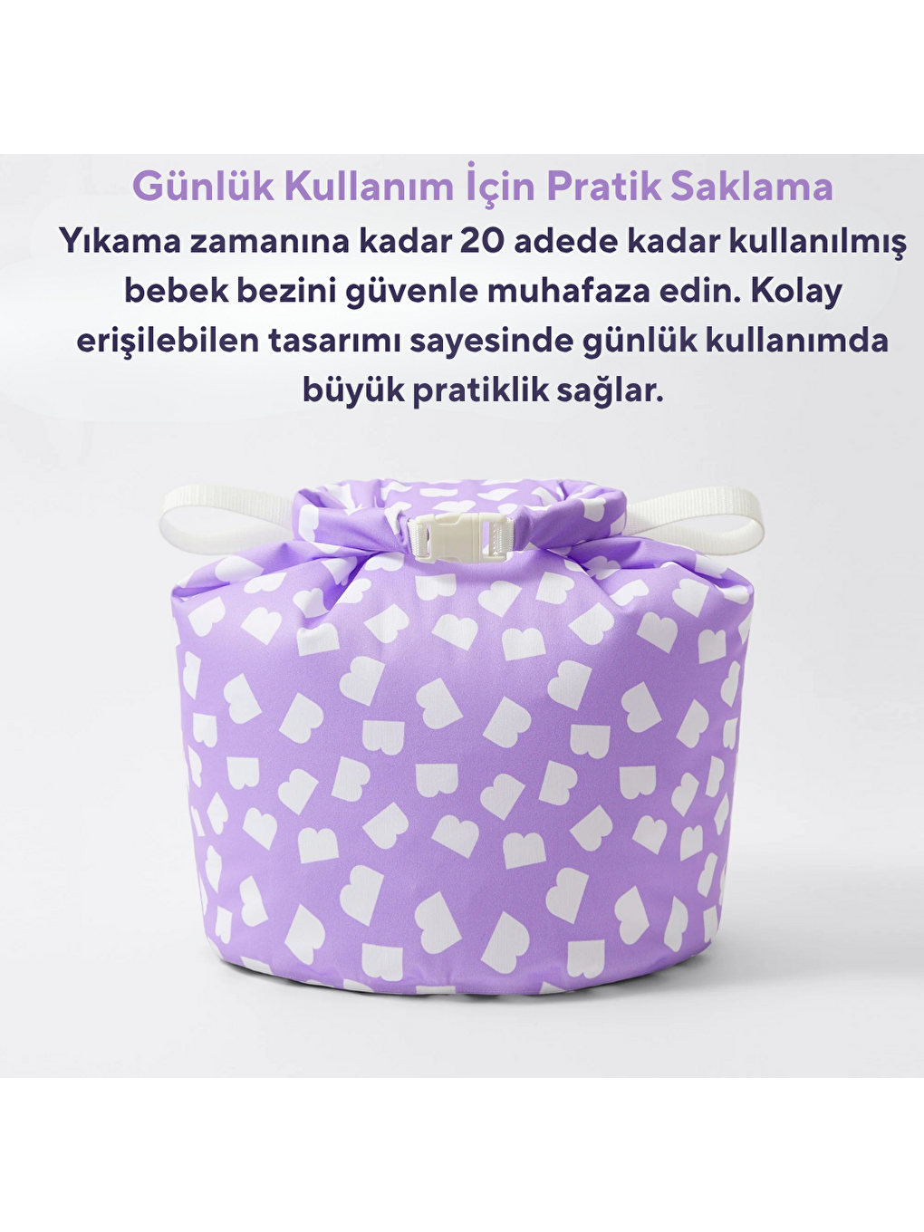 Su Geçirmez Bebek Bezi Saklama Çantası Xl Wet Bag Bold-1