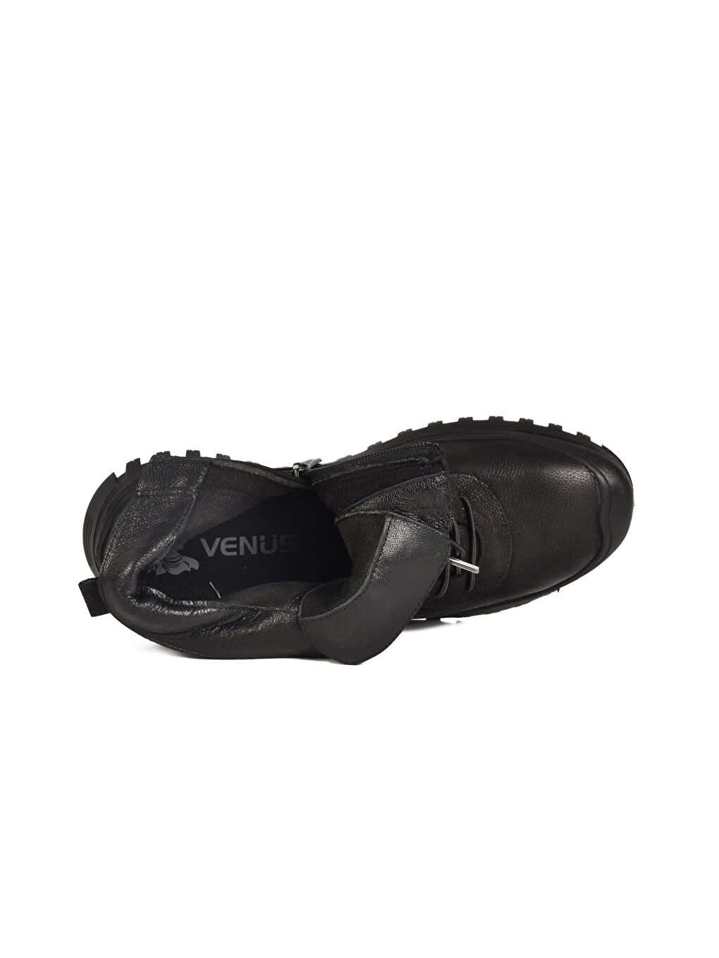 Siyah Vizon Nubuk Hakiki Deri Kadın Bot 2413554K Z-3