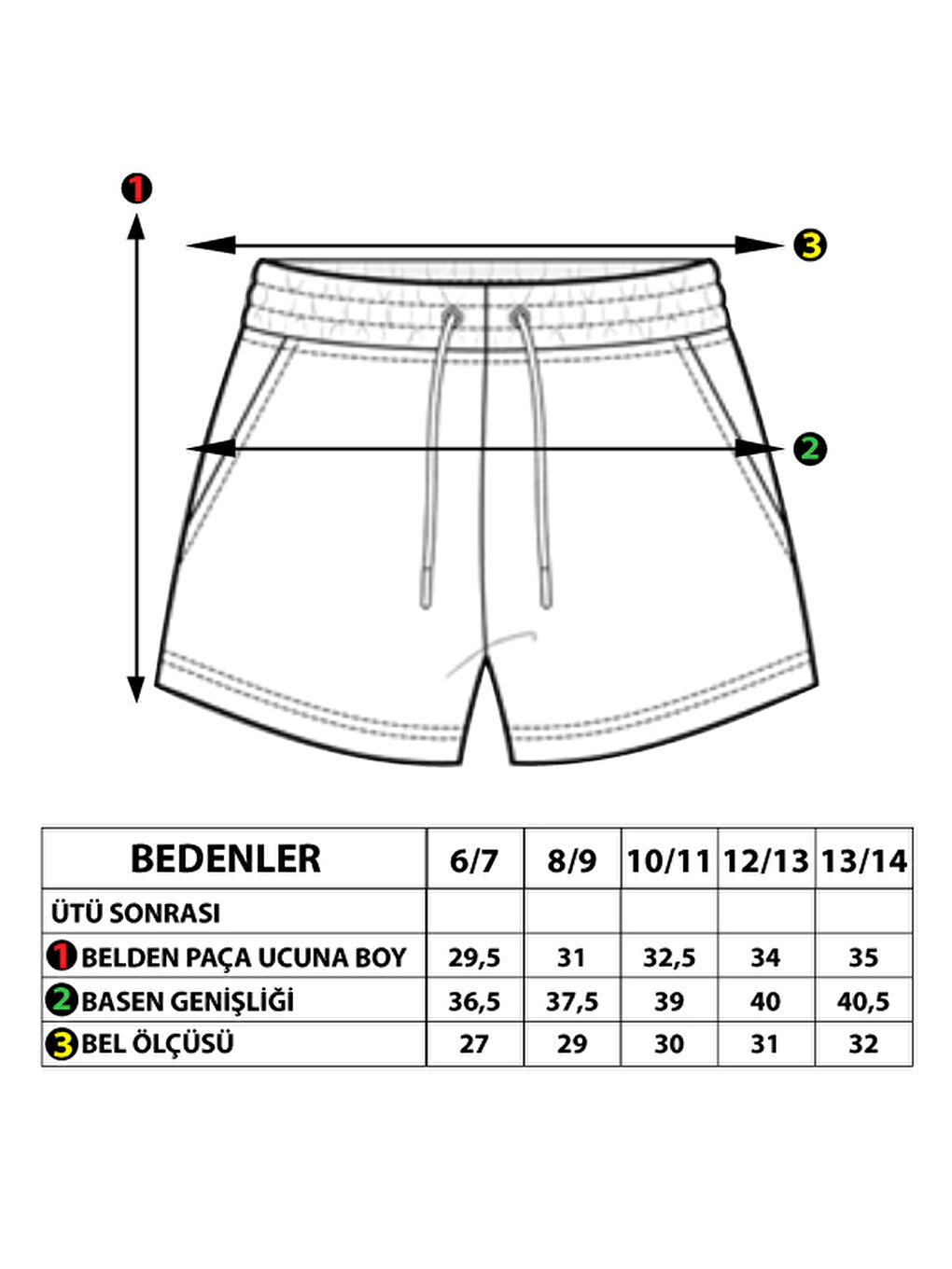 Siyah Kız Çocuk Cebi Fermuar Kapatmalı Nakışlı Şort-3