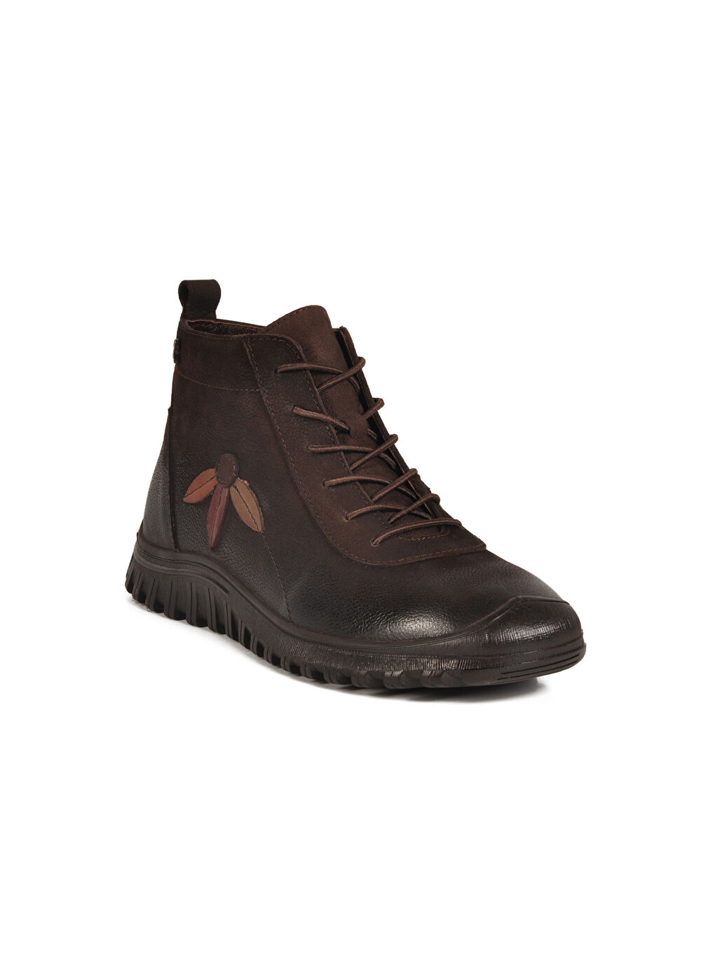 Kahverengi Kahve Taba Nubuk Hakiki Deri Kadın Bot 2413554K Z-2