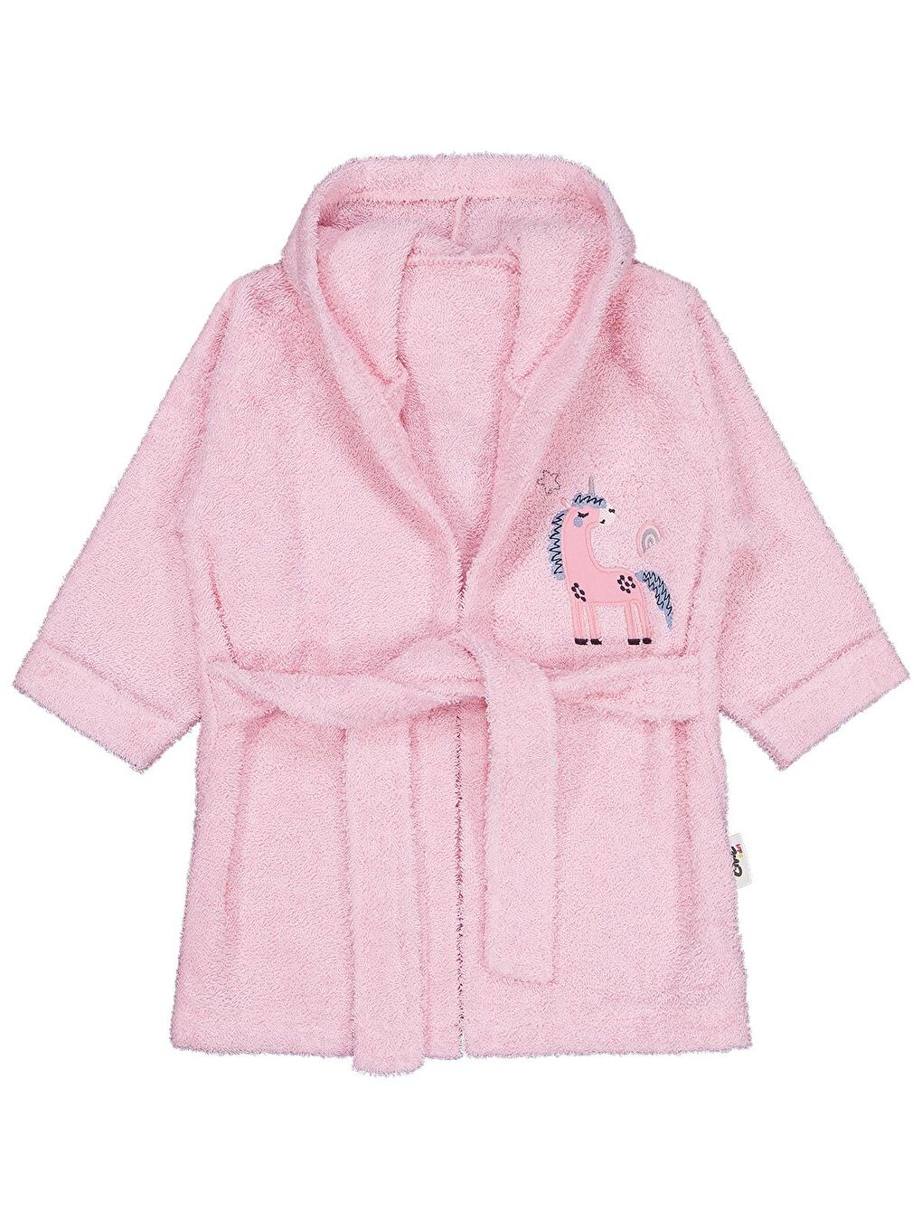 Baby Nakışlı 0-24 Ay Bornoz - Pembe Standart