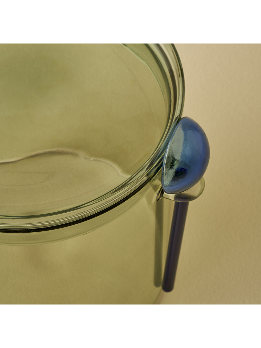 Colors 2'li Kaşıklı Kavanoz Seti Amber-Yeşil (1110 cc)-4