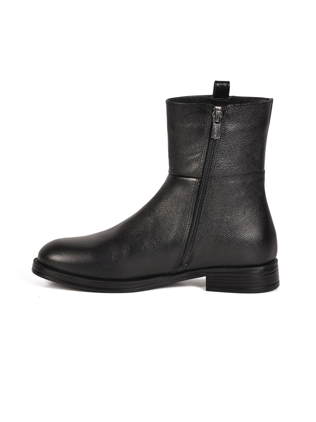 Siyah İçi Polarlı Hakiki Deri Kadın Bot 2552701K Z-1