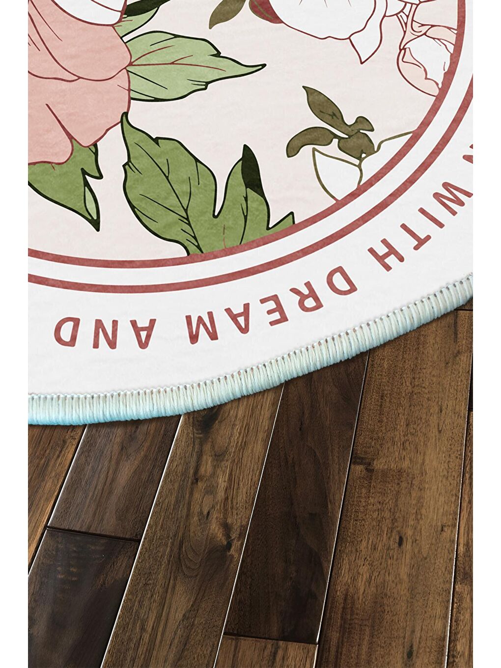 Pembe Dekoratif Özel Tasarım Yıkanabilir, Modern Halı  180 x 280 cm-6