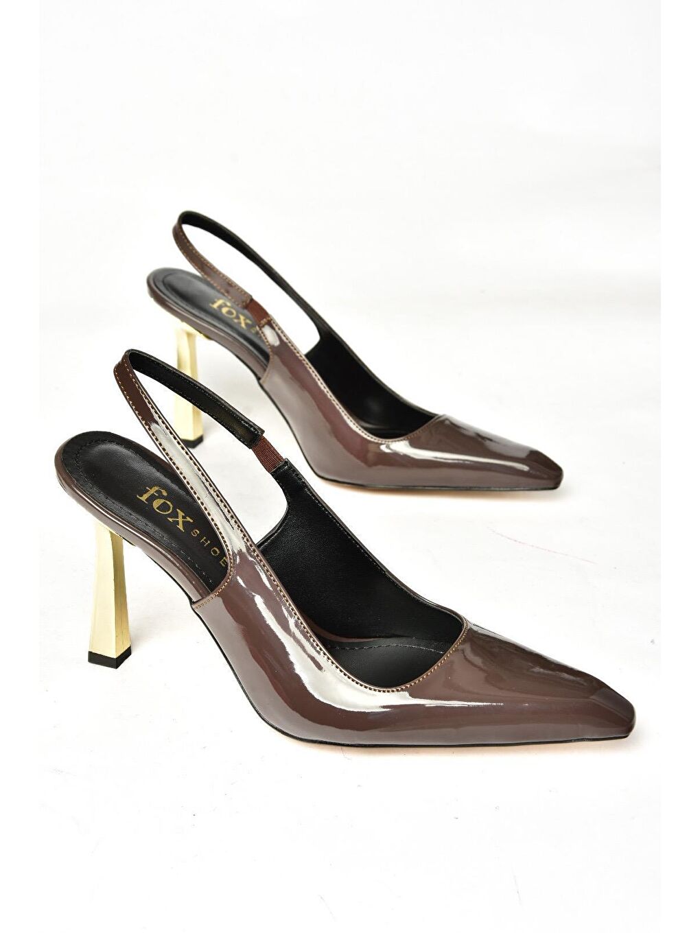 S7520746 Kahverengi Kadın Topuklu Ayakkabı-7