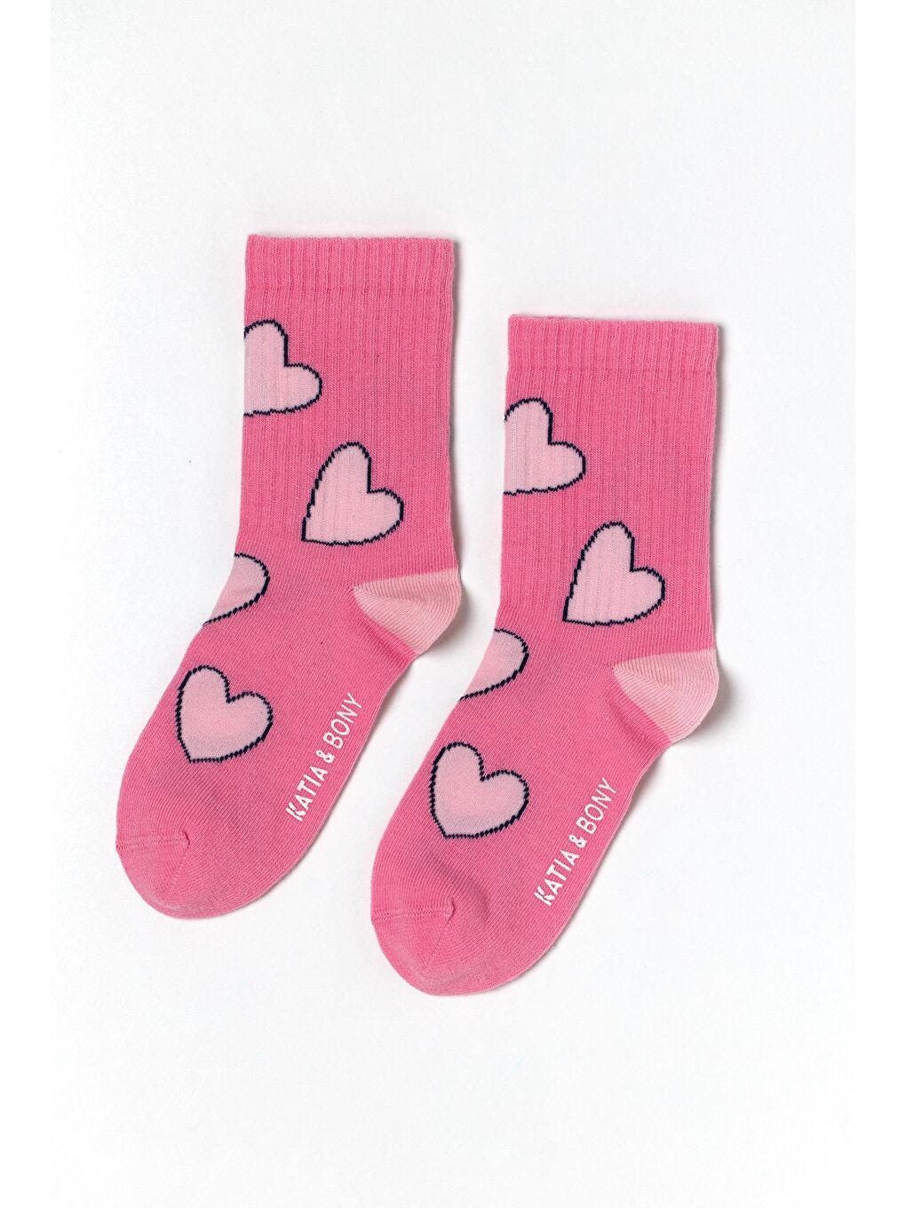 Kız Çocuk Desenli 4'Lü Soket Çorap Pembe-1