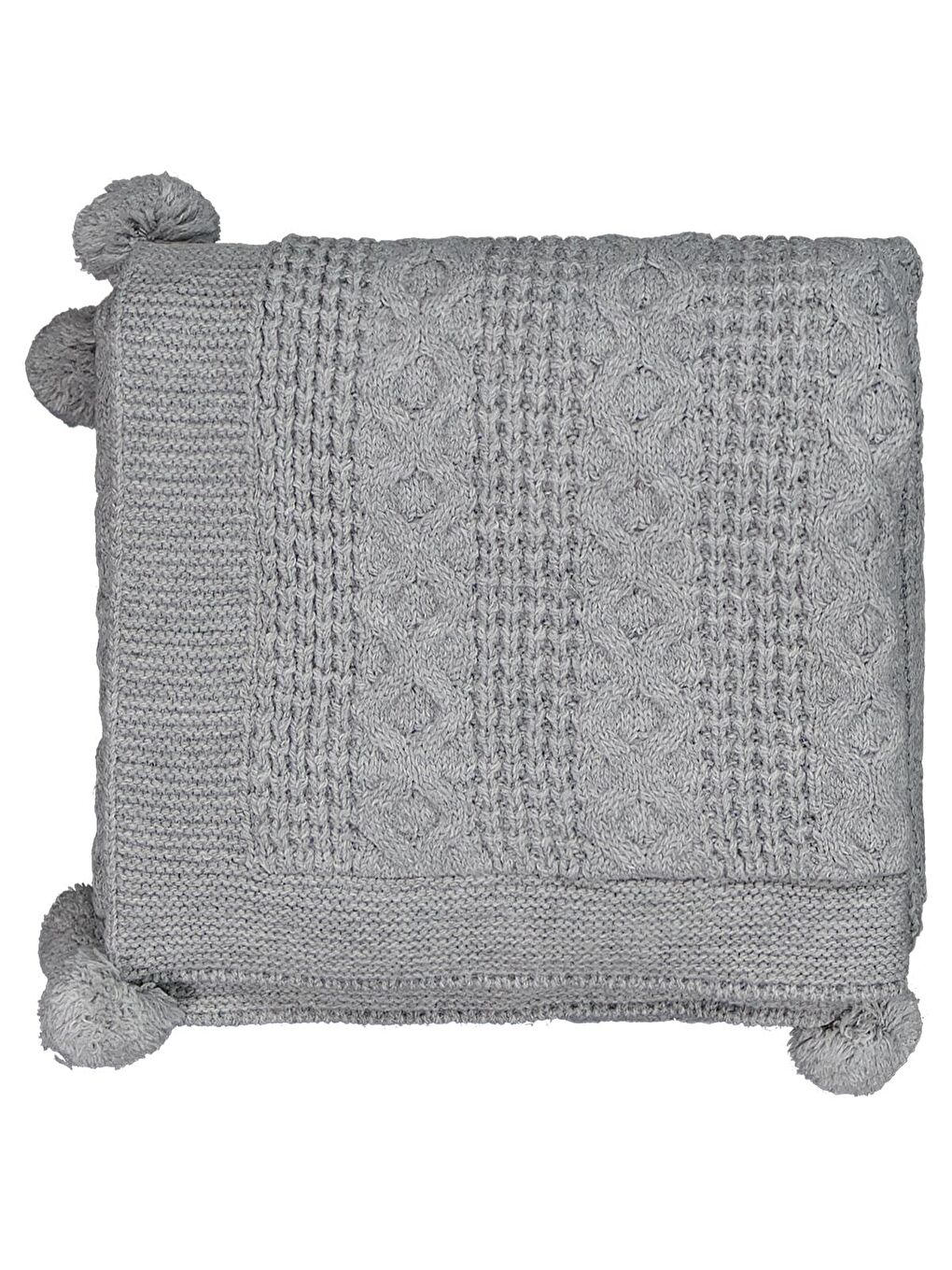 Beybek Triko 85*95 Battaniye - Gri Standart-1