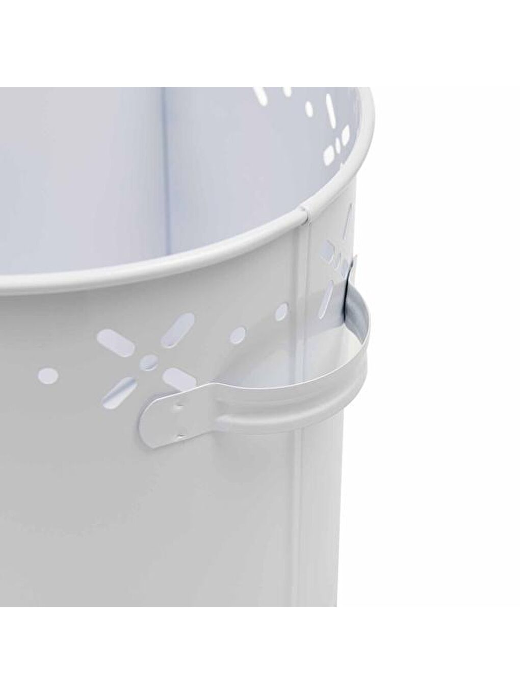 Metal Bölmeli Patates Soğan Kovası - Beyaz - 18 lt-1