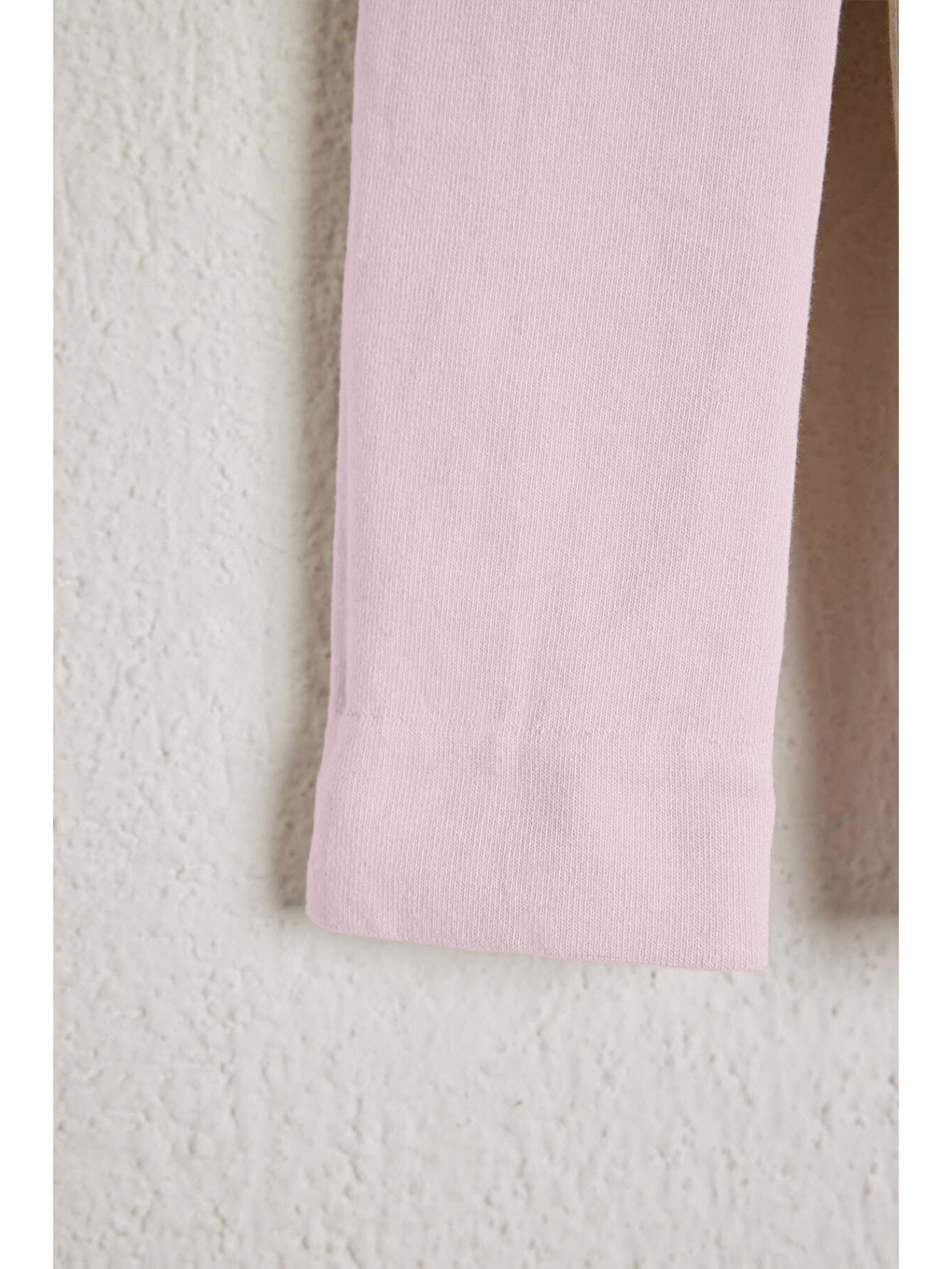 Çocuk Pamuklu Tayt Pantolon Açık Pembe-1