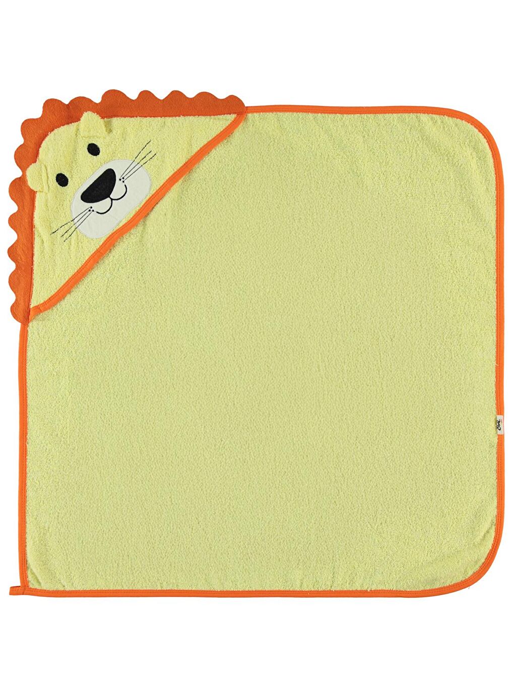 Baby Aslan Nakışlı Havlu - Sarı Standart-1