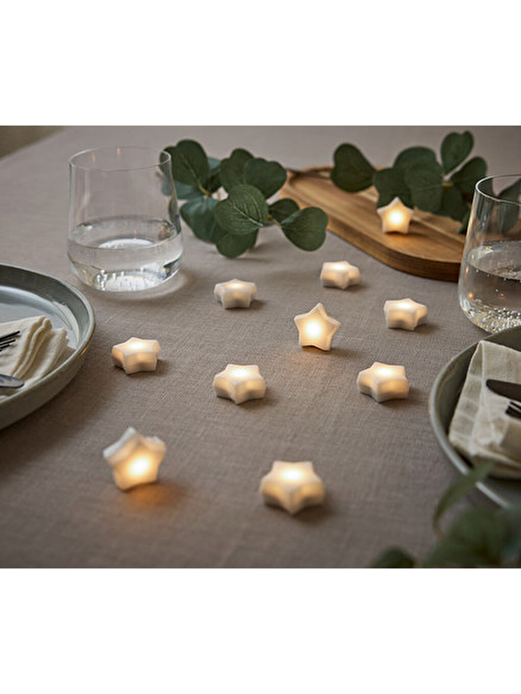 Beyaz LED'li Yıldız, 10'lu-1