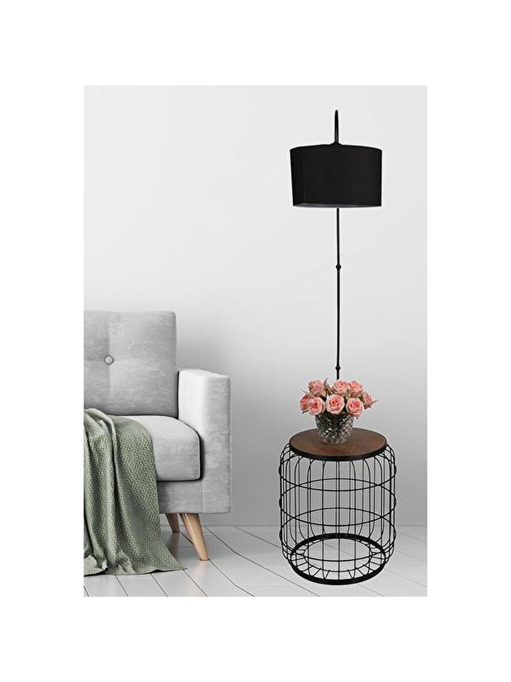 Avant Sehpa Lambader - Siyah