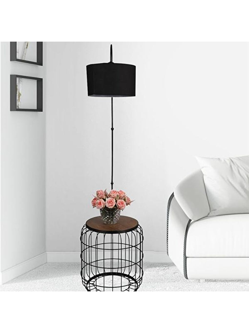 Avant Sehpa Lambader - Siyah-2