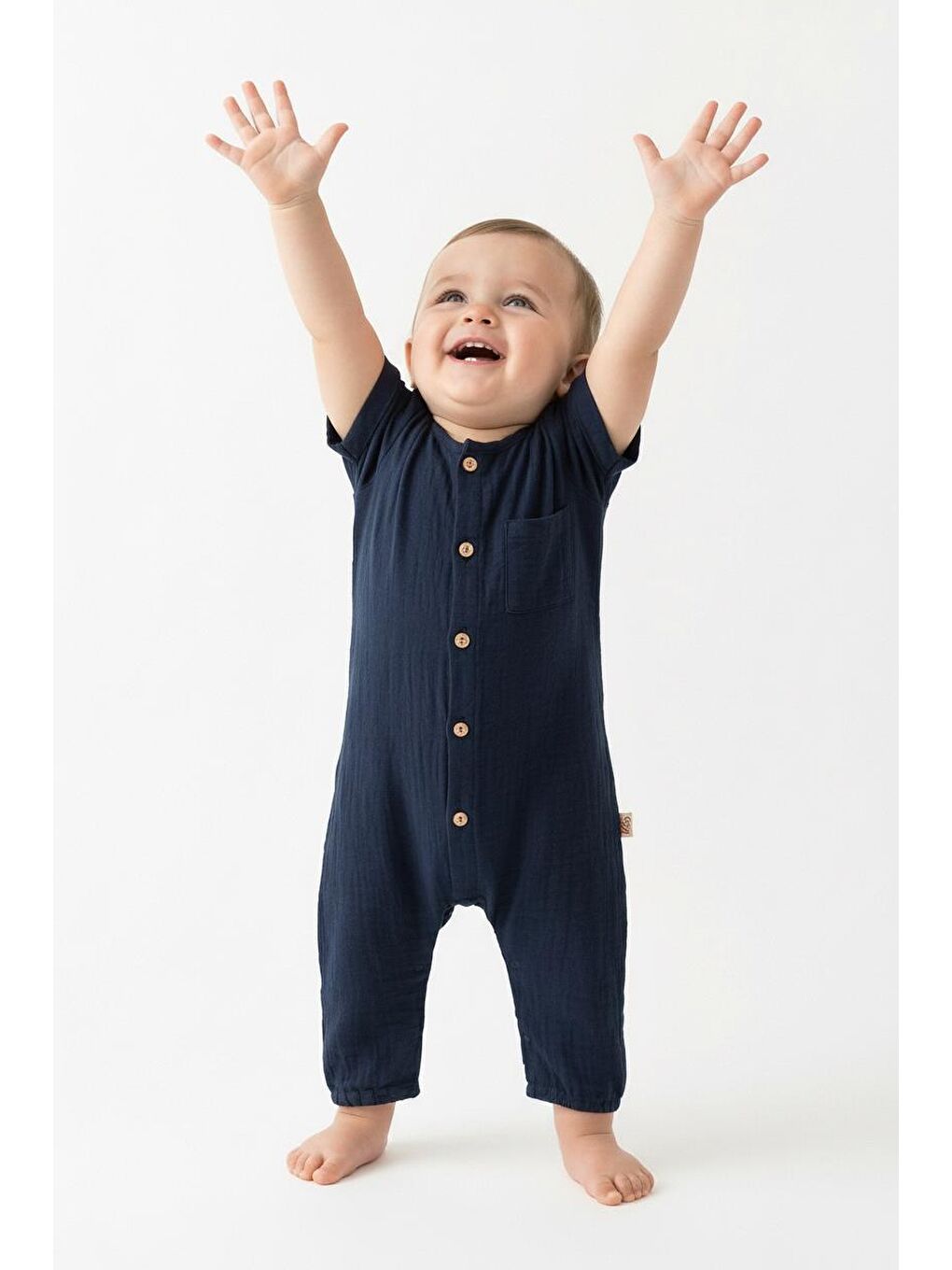 Siyah Müslin Yarım Kol Uzun Tulum-2