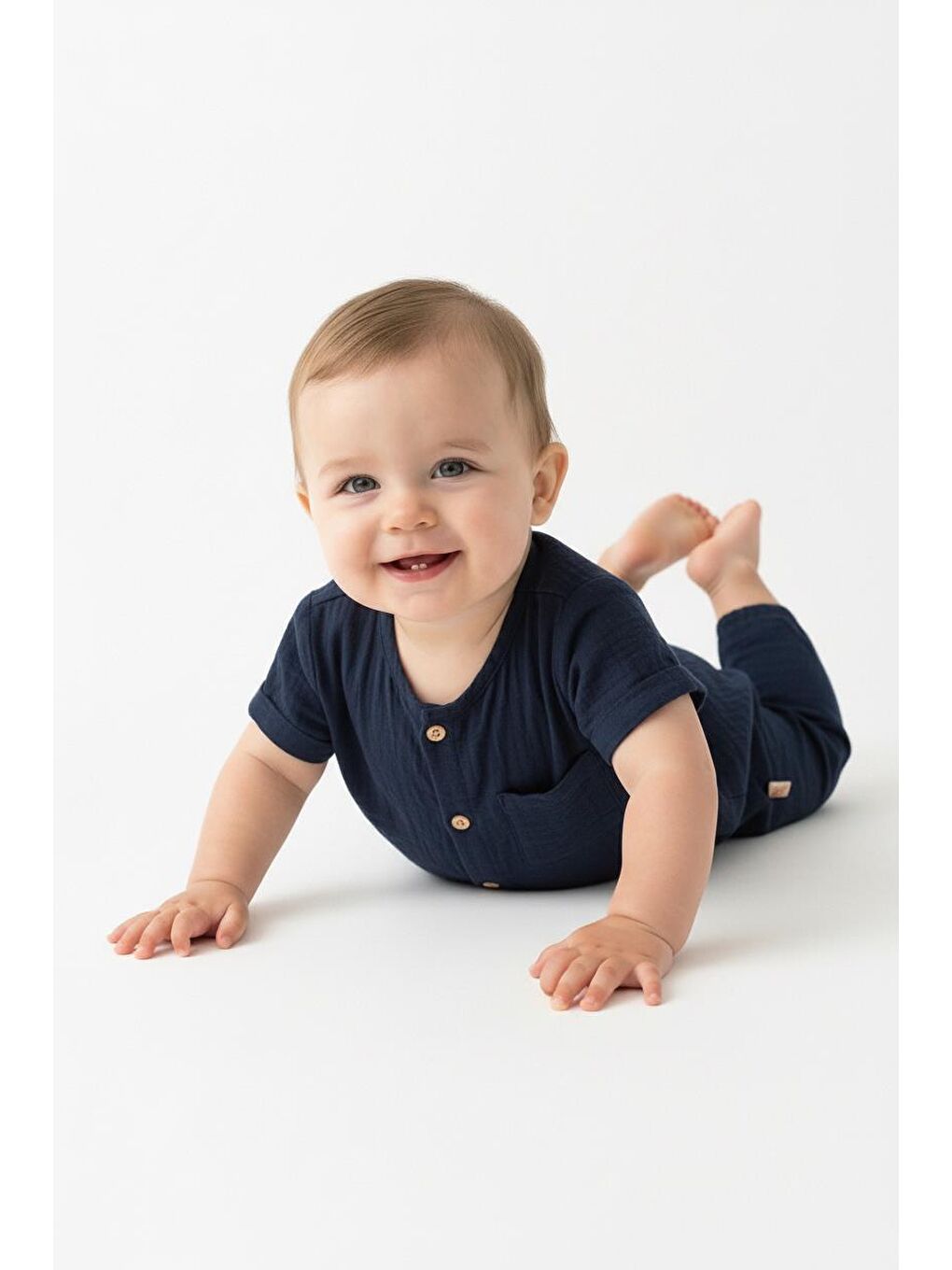 Siyah Müslin Yarım Kol Uzun Tulum-3