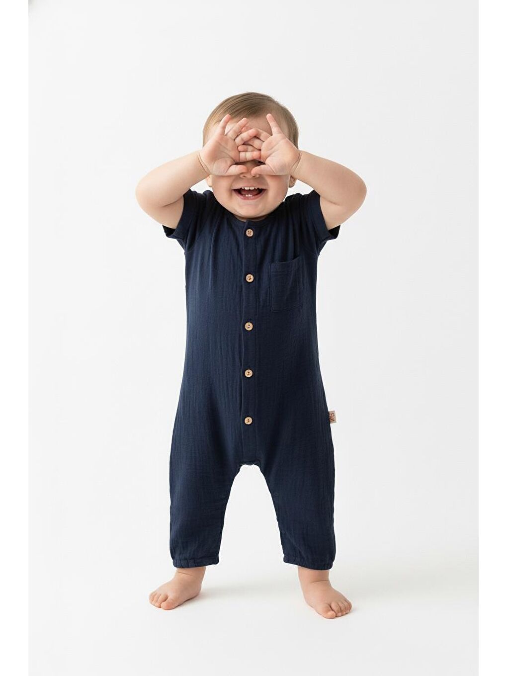 Siyah Müslin Yarım Kol Uzun Tulum-4