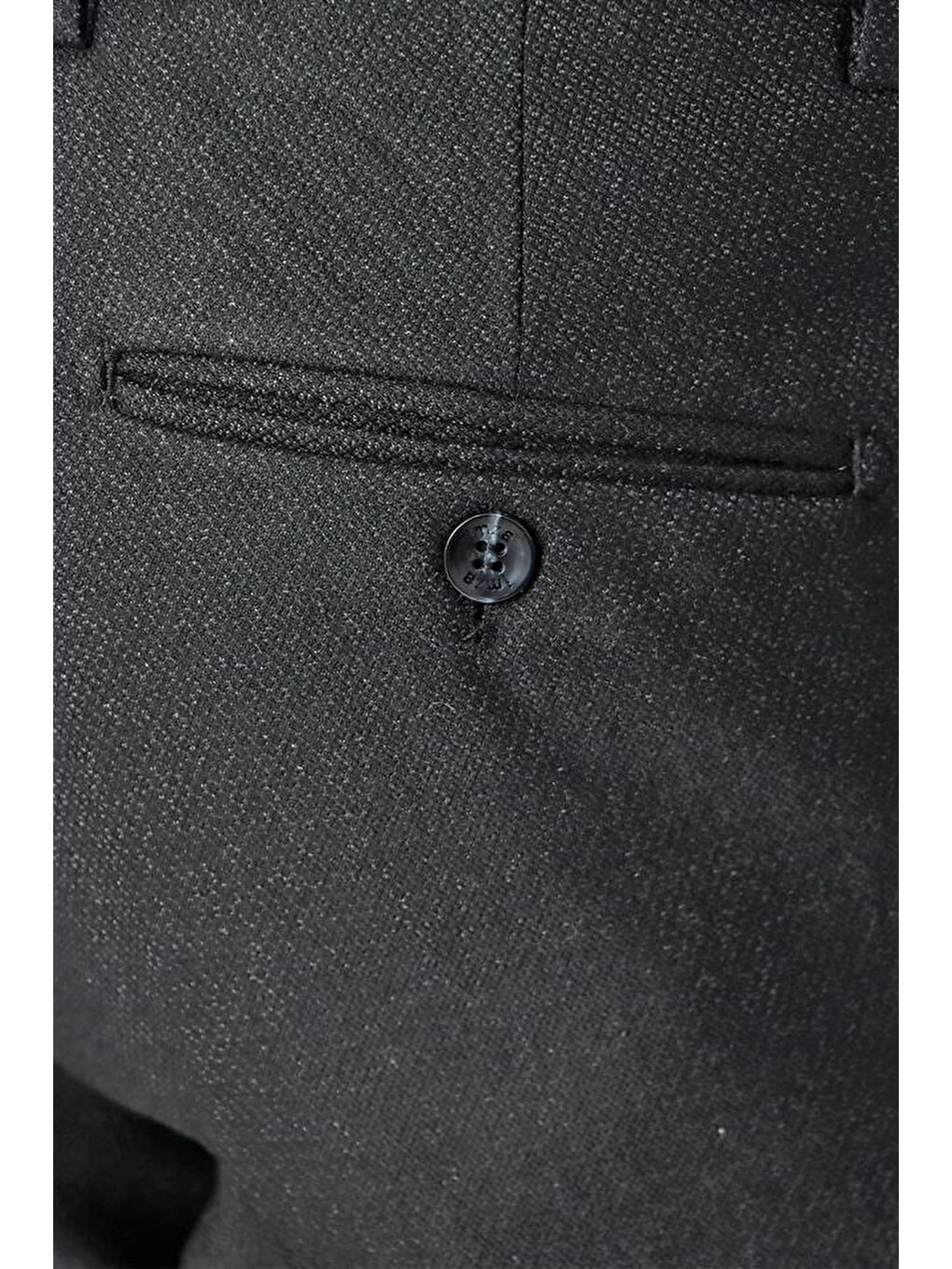 Siyah Esnek Yandan Cepli Classic Slim Fit Erkek Pantolon 1003225167-3