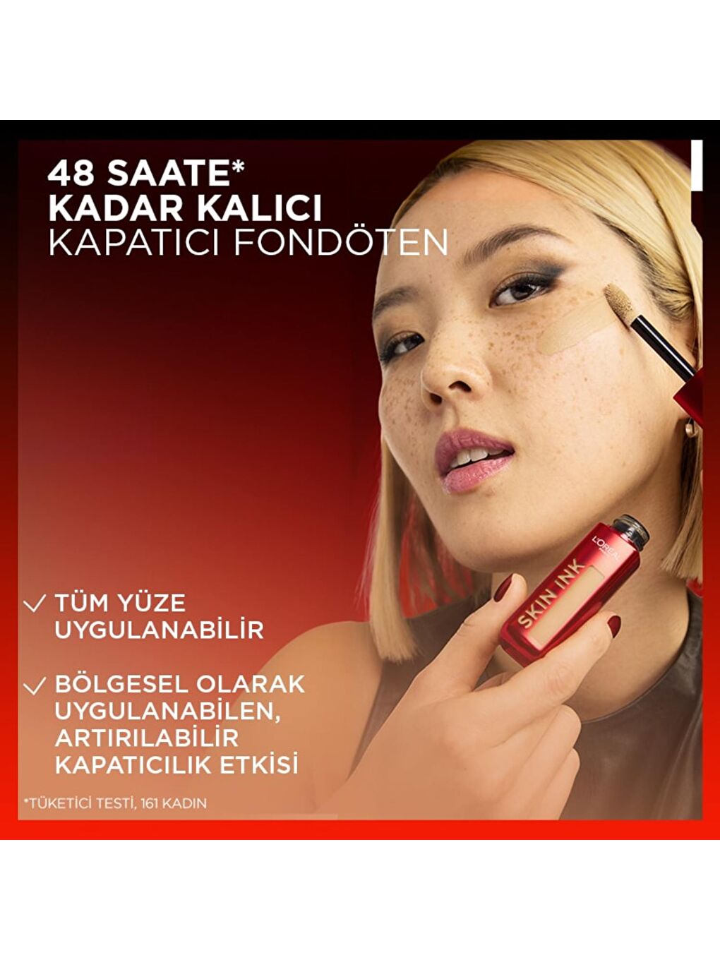 L Oréal Paris Skin Ink Boyu Kapatıcı Fondöten   Soğuk Alt Ton 130-1