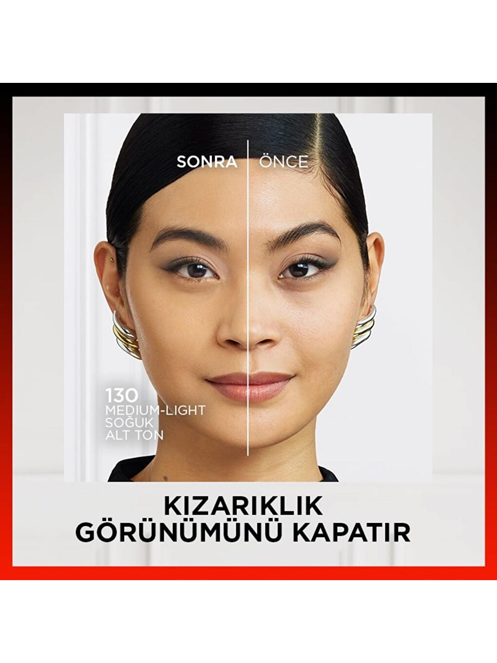 L Oréal Paris Skin Ink Boyu Kapatıcı Fondöten   Soğuk Alt Ton 130-6