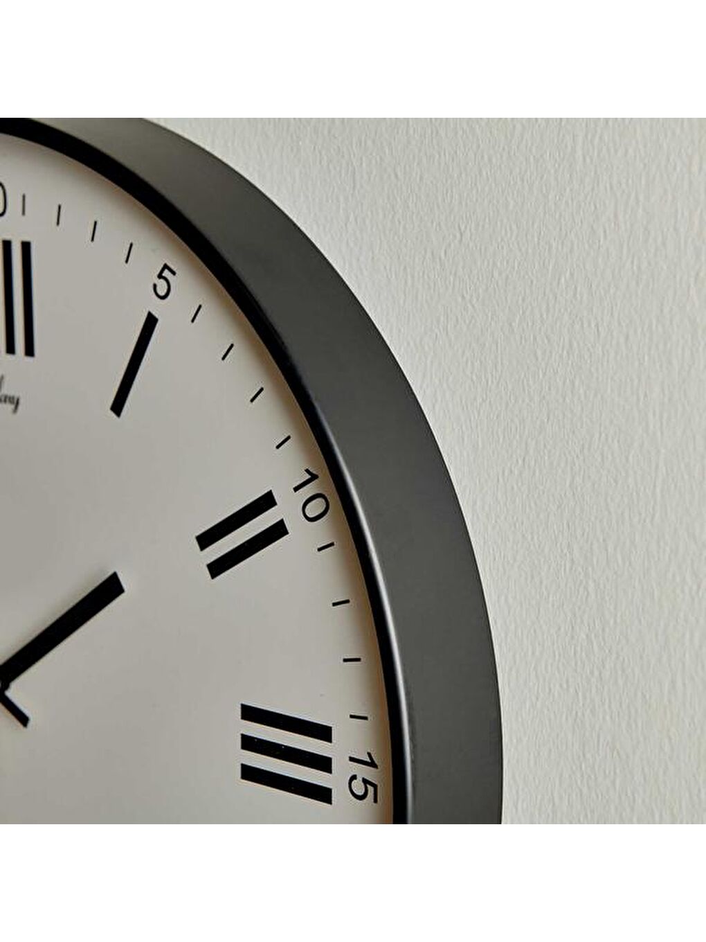 Eminent Latin Rakam Duvar Saati - Beyaz - 43 cm-5