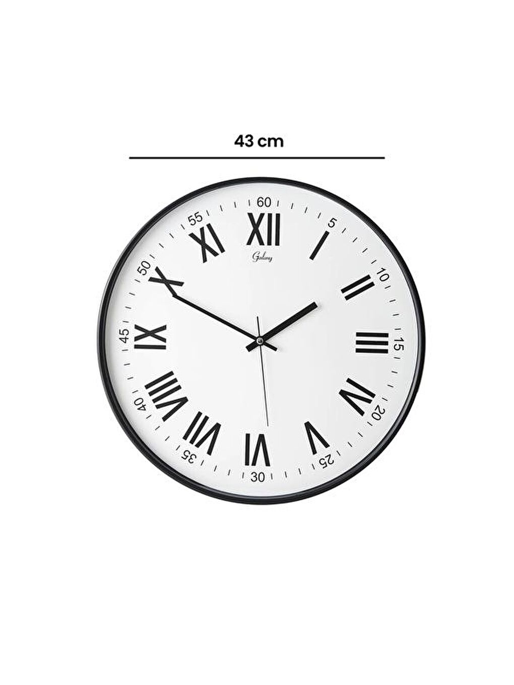 Eminent Latin Rakam Duvar Saati - Beyaz - 43 cm-6
