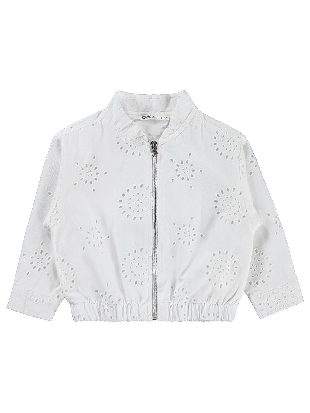 Girls Hakim Yaka 2-5 Yaş Ceket - Beyaz 3-4 Yaş