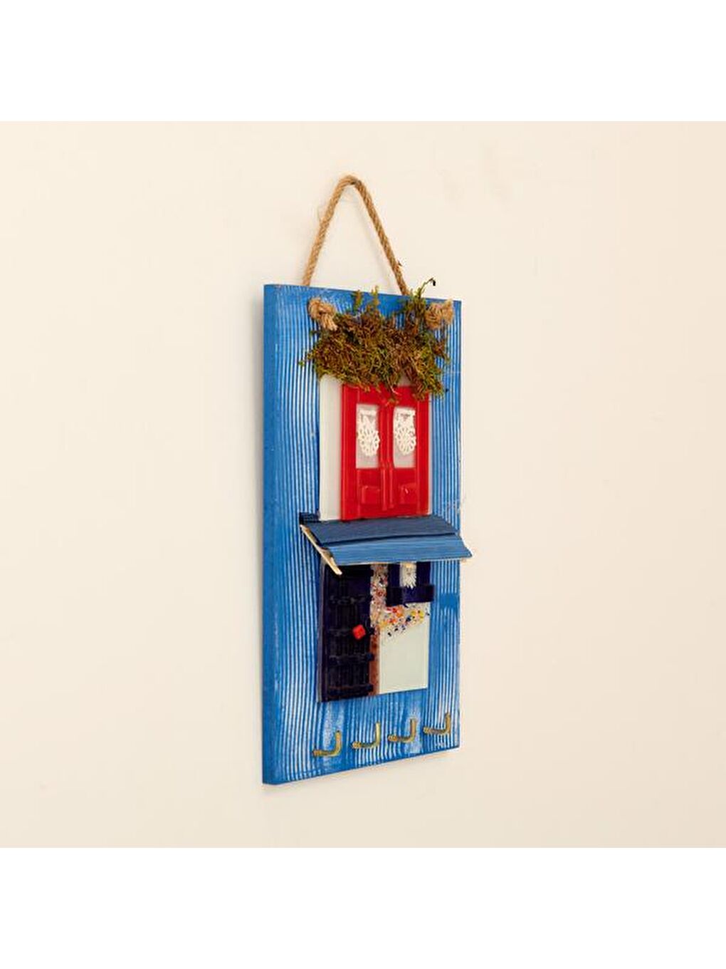 Mavi Dekoratif Bodrum Anahtarlık-2