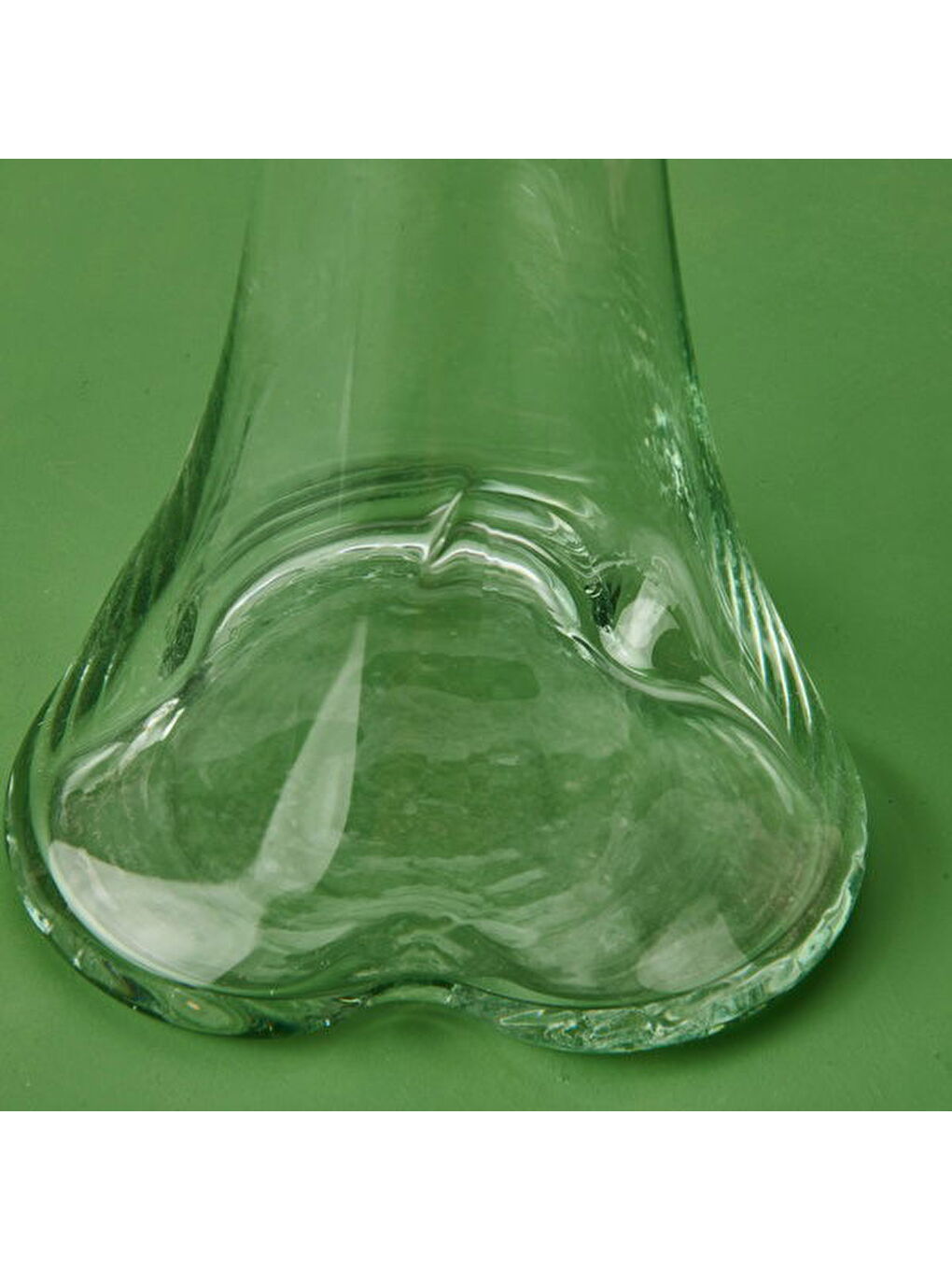 Renksiz Fil Ayağı Vazo - Şeffaf - 40 cm-2