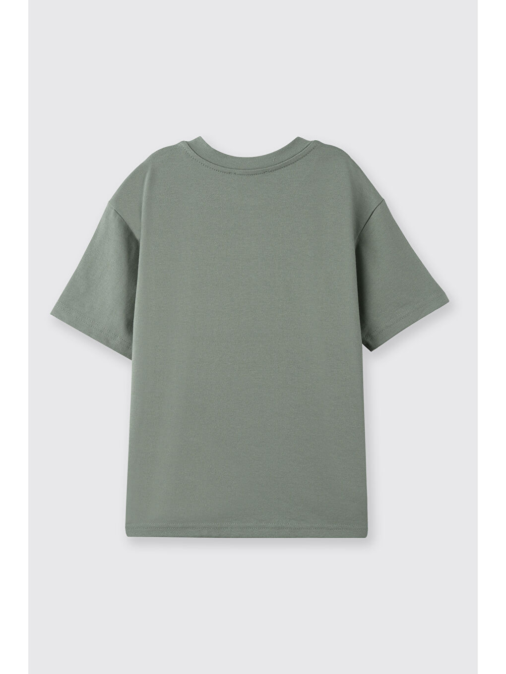 Erkek Çocuk Yakası Düğmeli Yeşil Tişört-5