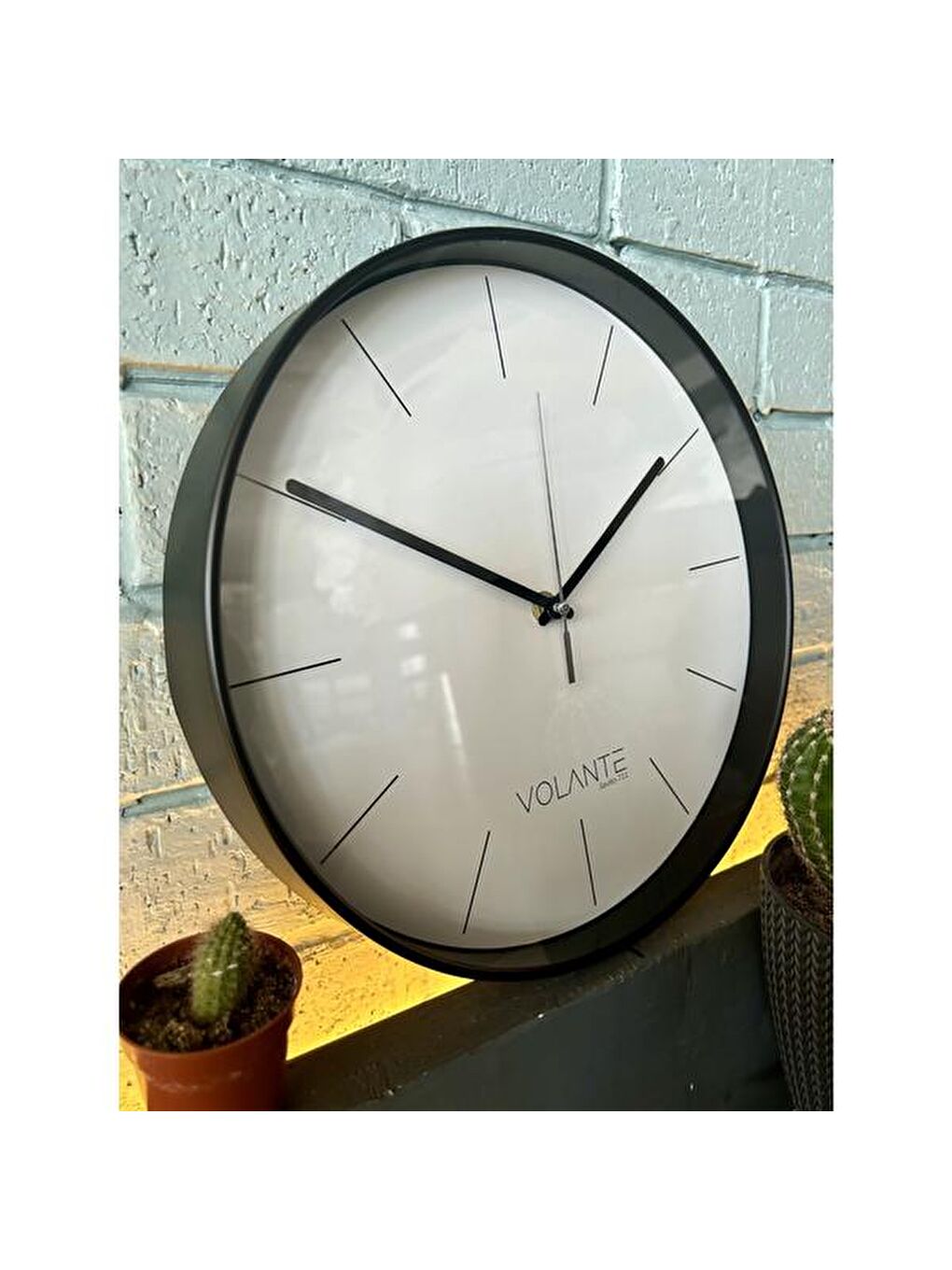 Lofty Duvar Saati - Siyah / Beyaz - 30 cm-2