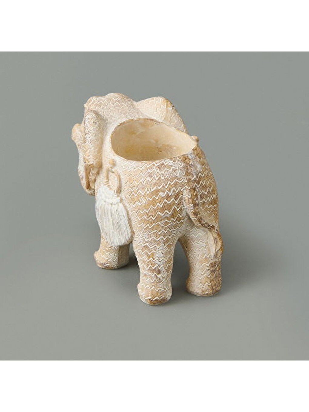 Elephant Mumluk - Bej - 12x8 cm-1