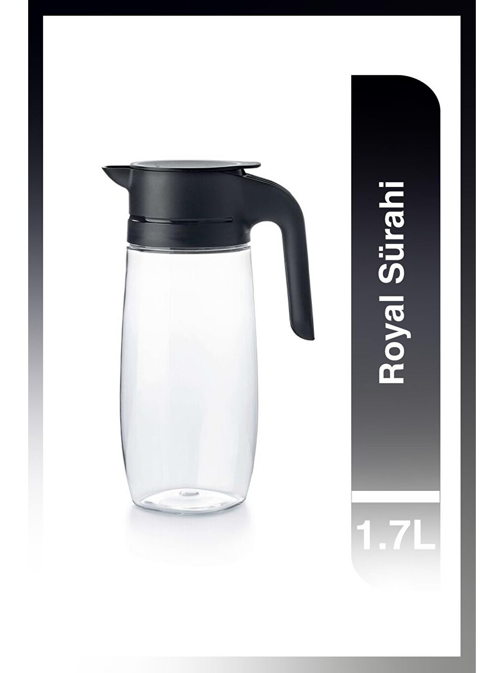 Tupperware Siyah Royal Sürahi 1.7L