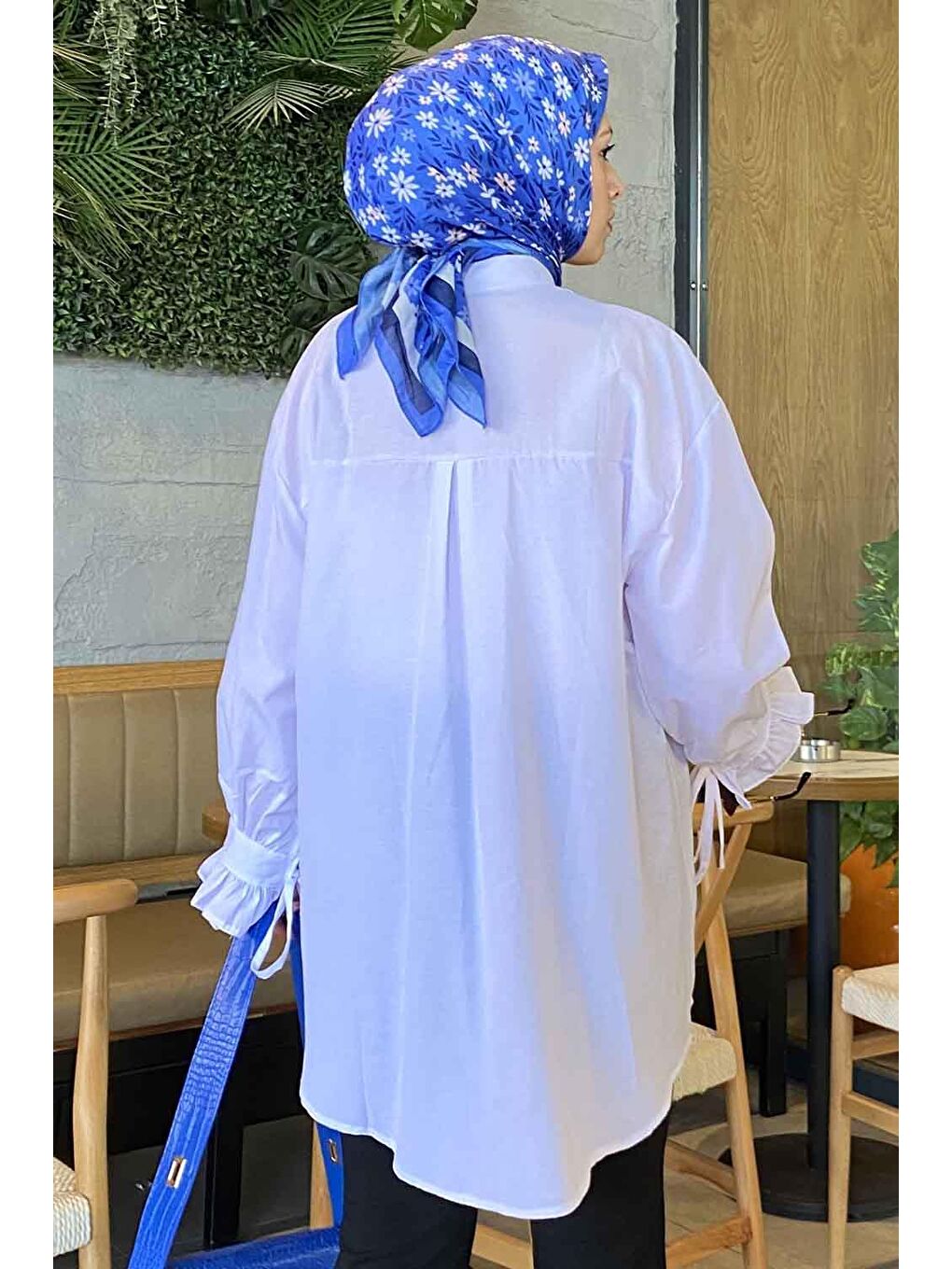 Flores Fırfırlı Tunik Beyaz-3