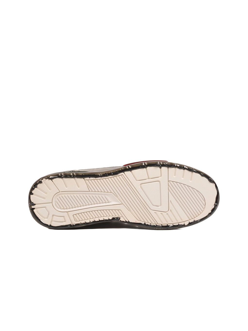 Beyaz Hakiki Deri Kroko Desenli Kalın Taban Erkek Casual Ayakkabı Sneaker E058 M-4