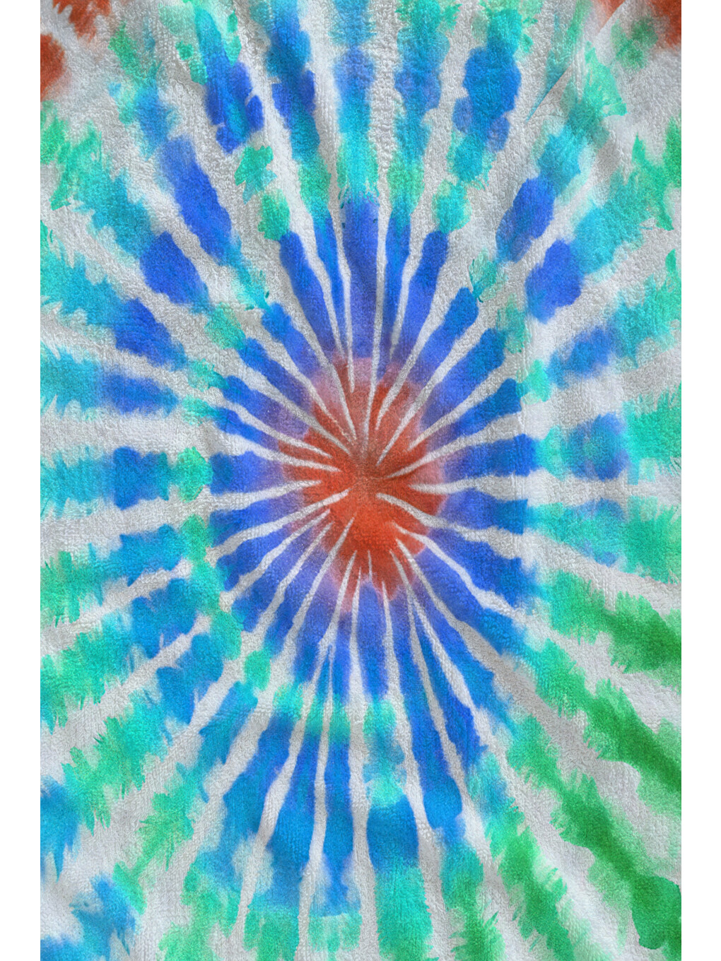Mavi Spiral Batik Desenli 70x150 Cm Dijital Baskılı Plaj Ve Banyo Havlusu-1