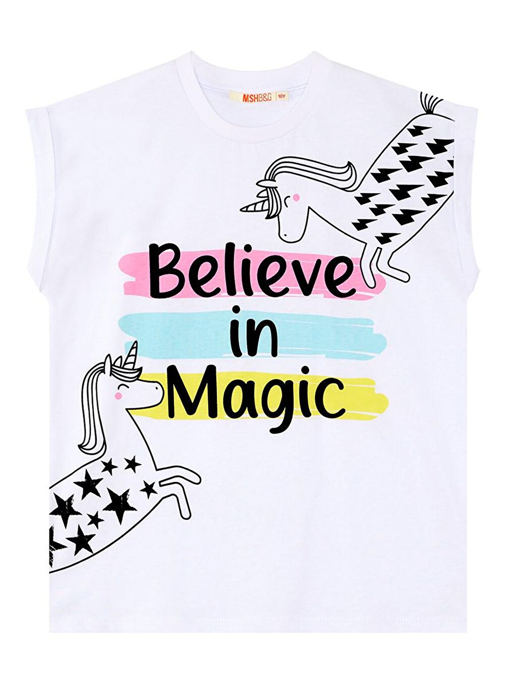 MSHB&G Pembe Believe in Magic Kız Çocuk T-Shirt Tayt Takım - 4