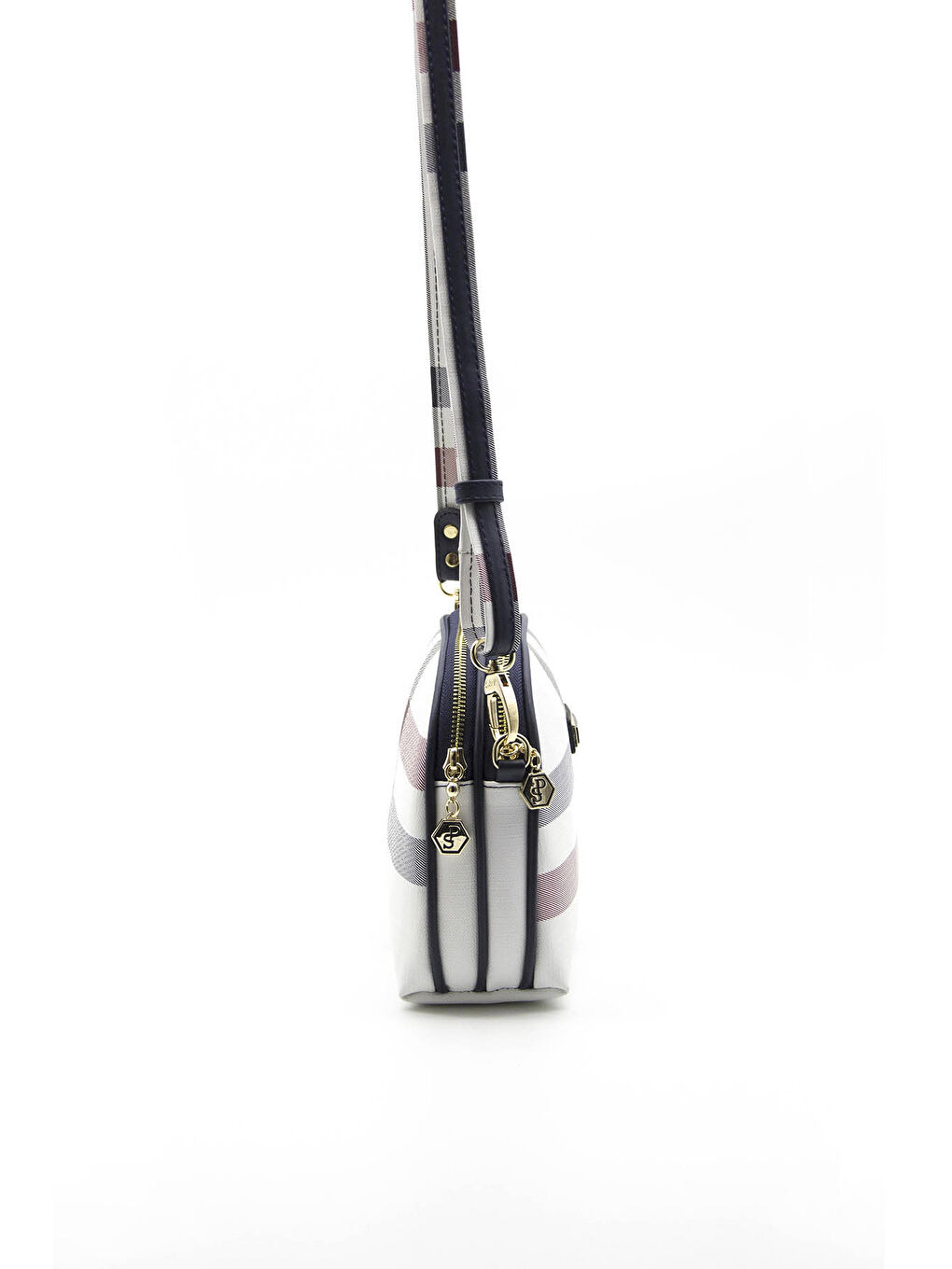 Beyaz Kadın Çapraz Çanta 765-36710 SSilver Polo  MK3 BEYAZ-MAT LACİ-3