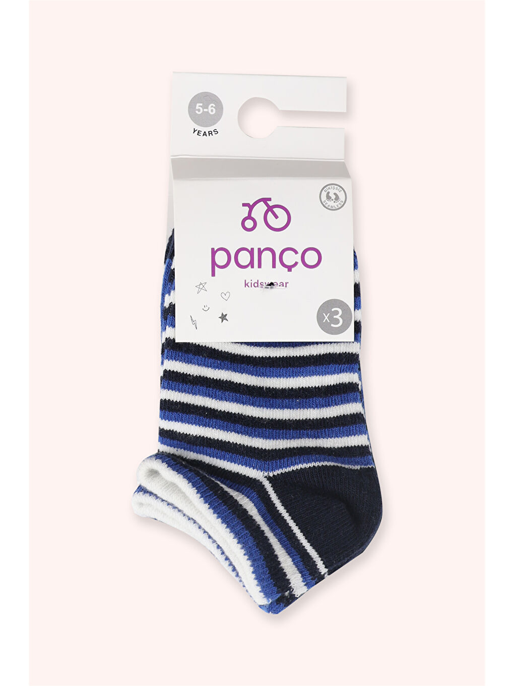 Karışık Erkek Çocuk 3'lü Patik Çorap Seti-1