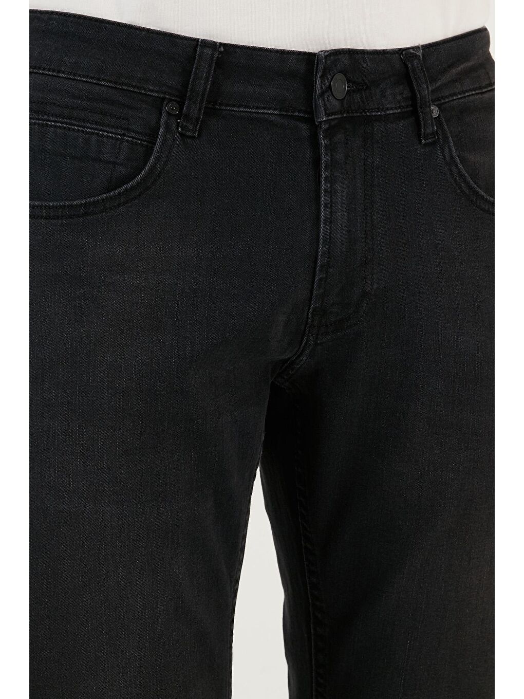 Buratti Siyah Pamuklu Normal Bel Regular Fit Boru Paça Jeans 2210J58PARMA - 4