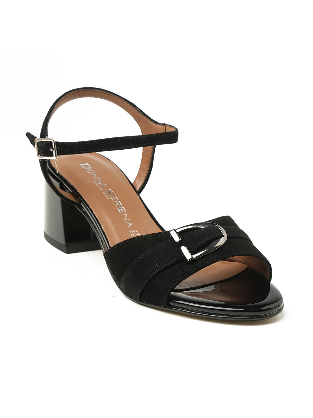 Siyah Kadın Sandalet 475206DP 5206 DP CAM DANY PELLE Nero