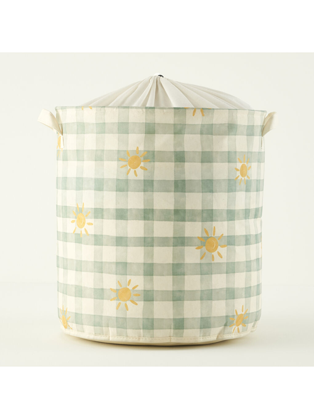 Sunshine Ağzı Büzgülü Oyuncak Sepeti Yeşil (36x40 cm)
