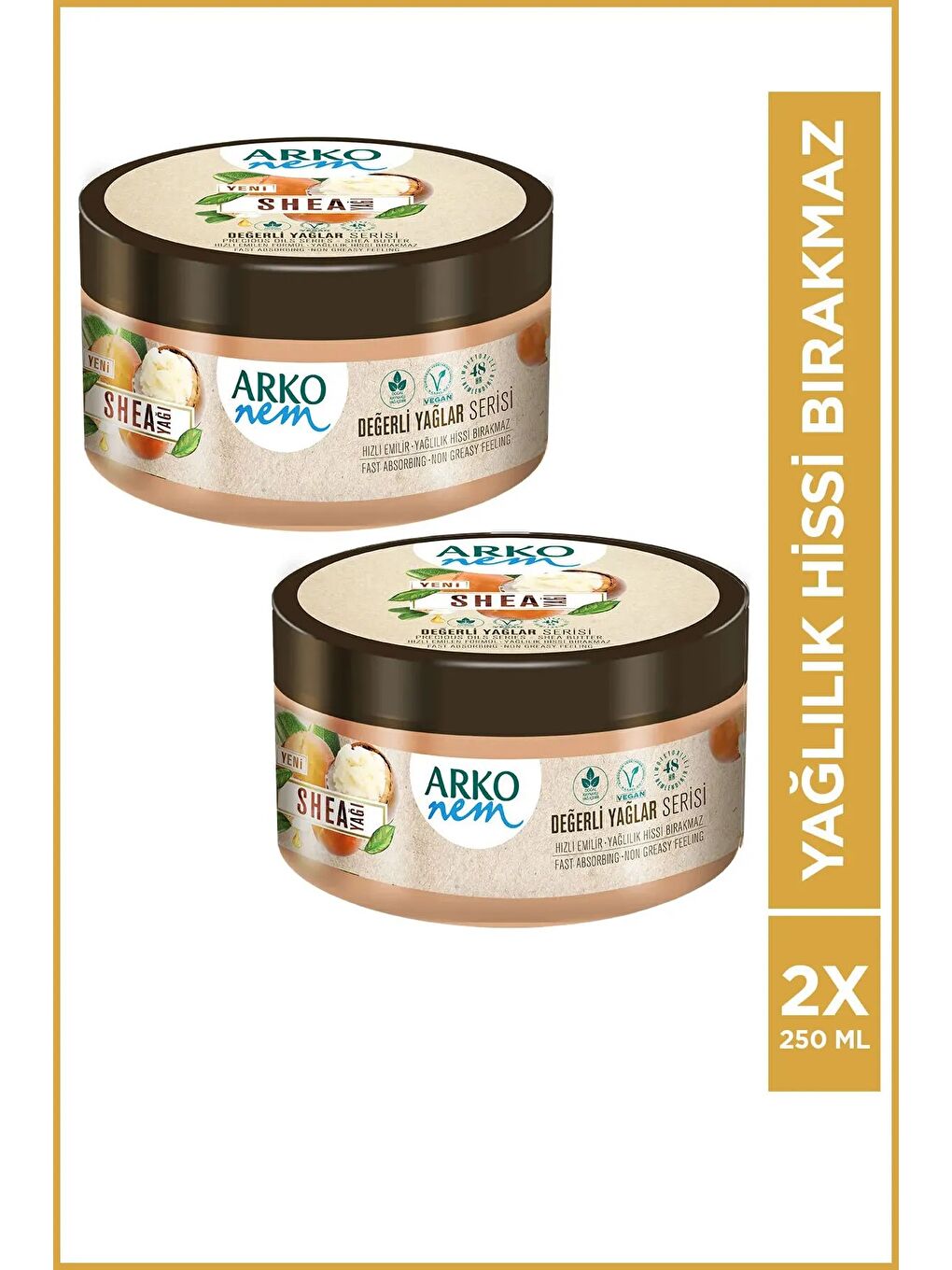 Krem Shea Yağı 2x250 Ml
